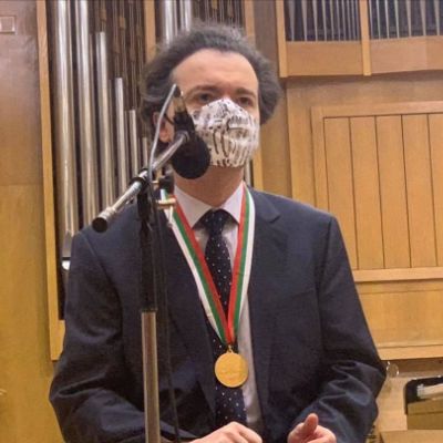 Evgeny Kissin during an Award ceremony.